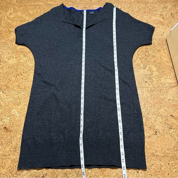Press Dress Cashmere Blend V-Neck Short Sleeve Sweater Tunic Sz L - Picture 11 of 11
